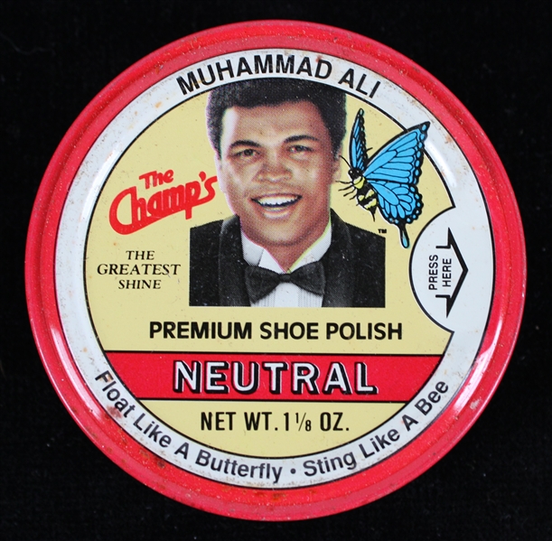 1980s Muhammad Ali The Champs Neutral Shoe Polish 