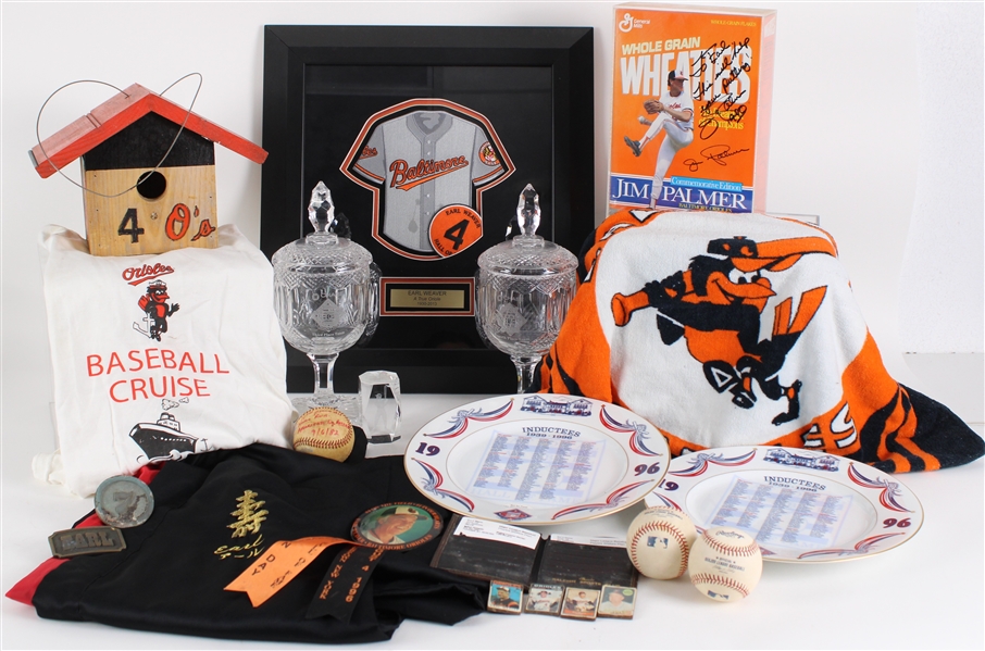 1940s-2000s Earl Weaver Baltimore Orioles Personal Collection w/ Signed Bat, Photo Albums & more (Lot of 100+)(JSA) Including Cal Ripken Jr. Final Game Baseballs (2)