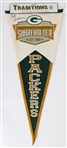 1936-2026 Bob Harlan Green Bay Packers Signed 31" Shareholder Pennant (JSA)