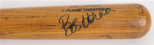 1983-86 Bob Horner Atlanta Braves Professional Model Game Used Signed Bat (MEARS A10 /Beckett)