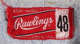 1971 Last Year Flannel Danny Ozark Los Angeles Dodgers Road Flannel Game Worn Jersey (MEARS LOA)