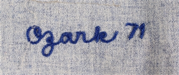1971 Last Year Flannel Danny Ozark Los Angeles Dodgers Road Flannel Game Worn Jersey (MEARS LOA)