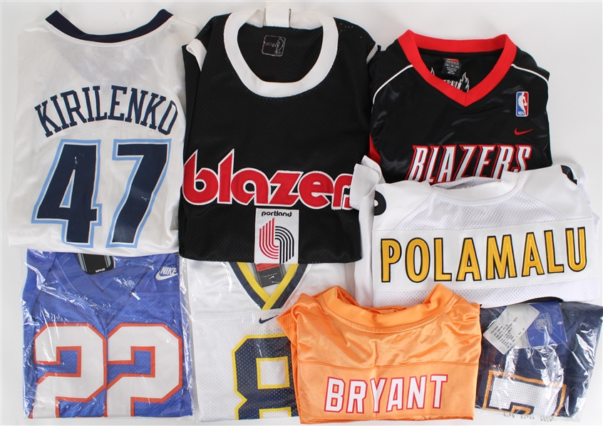 1990s-2000s Basketball, Football On Field Jerseys (Lot of 24)
