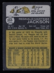 1973 Reggie Jackson Oakland A's Signed Topps #255 Card (JSA) 