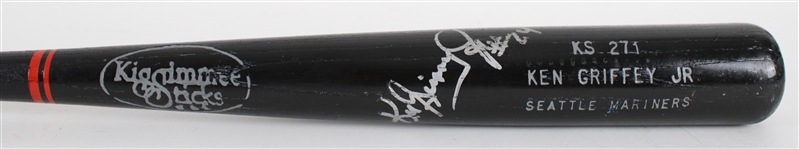 1990s Ken Griffey Jr Seattle Mariners Professional Model Game Used Kissimmee Sticks Signed Bat (MEARS A8 /JSA)