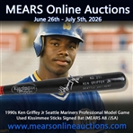 1990s Ken Griffey Jr Seattle Mariners Professional Model Game Used Kissimmee Sticks Signed Bat (MEARS A8 /JSA)