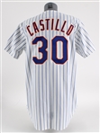 2007-2-10 Luis Castillo New York Mets Home Jersey (MEARS LOA)