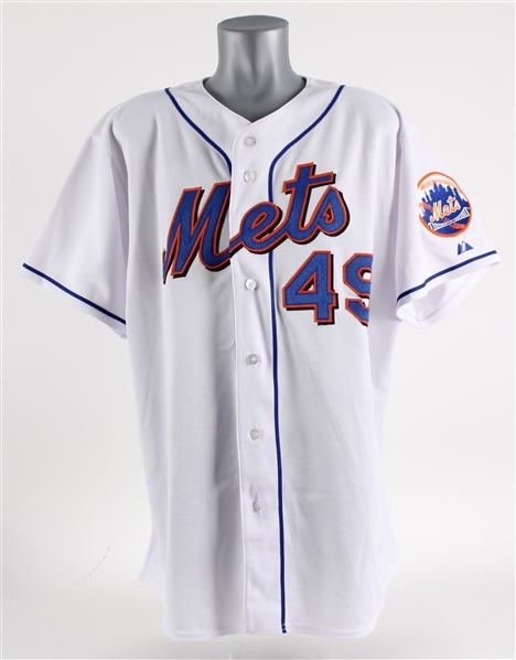 2006-2007 Philip Humber New York Mets Game Worn Home Jersey (MEARS LOA)