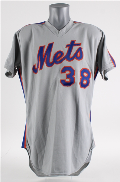 1984 Tim Leary New York Mets Game Worn Road Jersey (MEARS LOA)