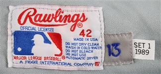 1989 Jeff Musselman New York Mets Game Worn Road Jersey (MEARS LOA)
