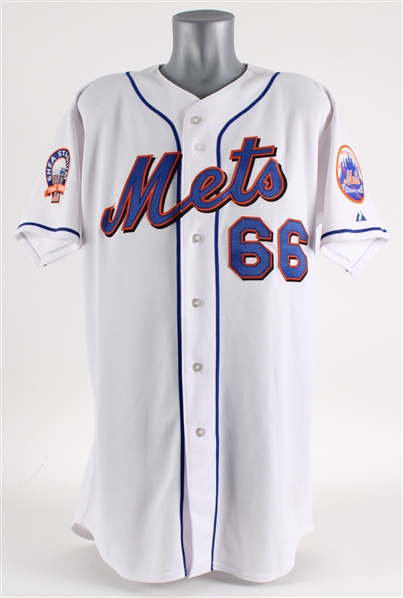 2007 Nate Field New York Mets Spring Training Game Worn Home Jersey (MEARS LOA)