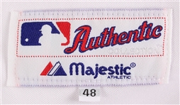 2007 Nate Field New York Mets Spring Training Game Worn Home Jersey (MEARS LOA)