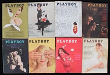 1961 Playboy Magazines (Lot of 8)