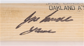 1990 Jose Canseco Oakland A's Rawlings Professional Model Signed Game Used Bat *JSA / PSA/DNA* (MEARS A6)