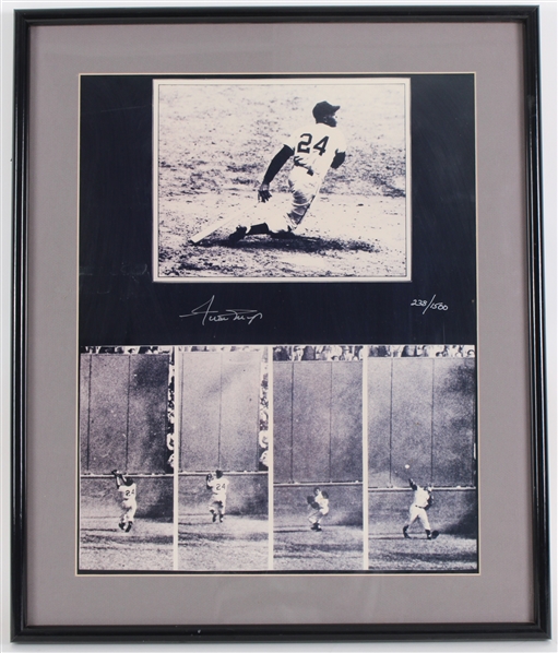 1951-72 Willie Mays San Francisco Giants Signed 21"x25" Framed LE Photo (JSA)