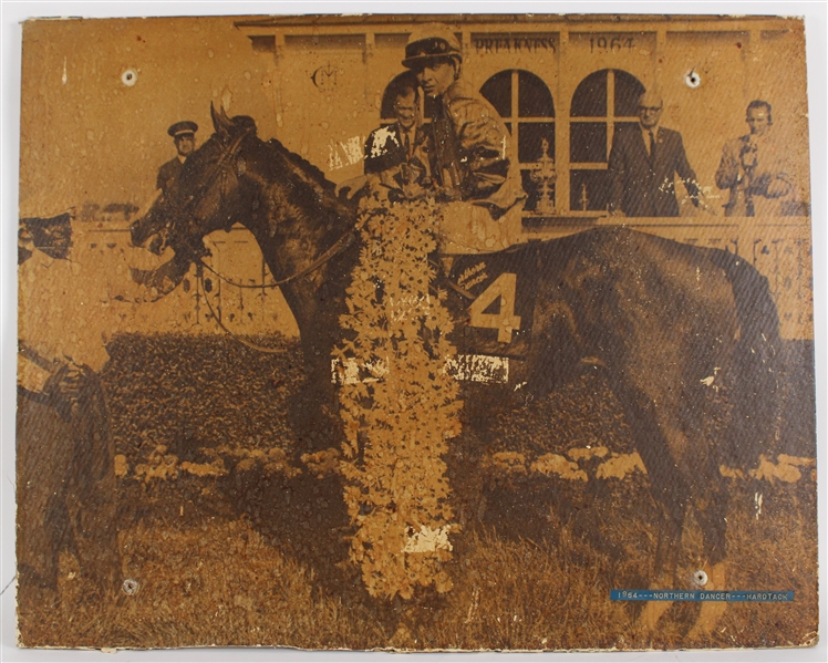 1964 Preakness Northern Dancer 30"x24"x.5" Pimlico Sign 