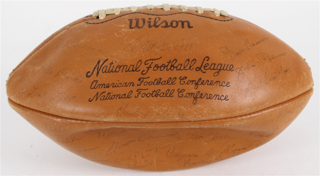 1970s Green Bay Packers Facsimile Signed Football 