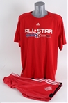 2008 Kobe Bryant NBA All Star Issued Nola Shirt & Shorts (MEARS LOA)