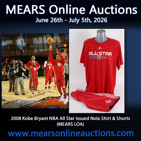 2008 Kobe Bryant NBA All Star Issued Nola Shirt & Shorts (MEARS LOA)