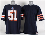1965-73 Dick Butkus Chicago Bears Pro Football HOF T-Shirt & Retail Jersey 