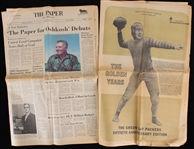 1967 Vince Lombardi Green Bay Packers The Paper for Oshkosh 