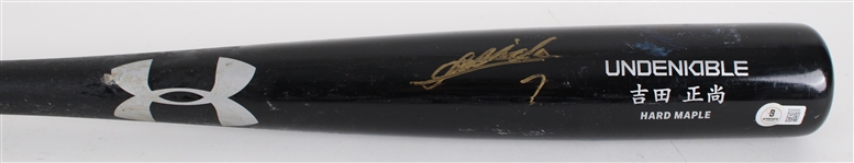 2024-26 circa Masataka Yoshida Boston Red Sox Signed Game Used Bat (Beckett) MEARS A9