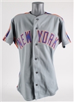 1991 Doug Simons New York Mets Game Worn Road Jersey (MEARS LOA)