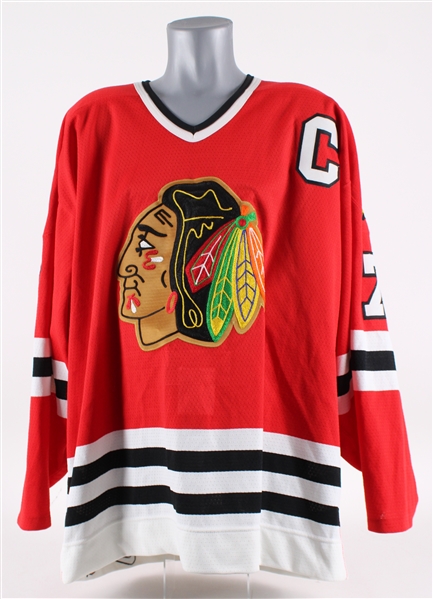 1990-99 Chris Chelios Chicago Blackhawks Signed Jersey (JSA)