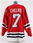 1990-99 Chris Chelios Chicago Blackhawks Signed Jersey (JSA)