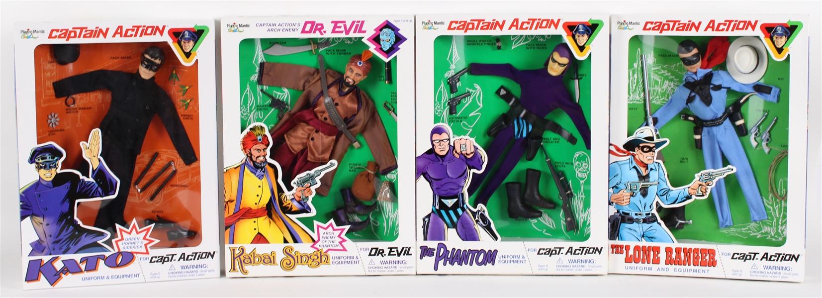 1999 Captain Action Playing Mantis Figures (Lot of 4)