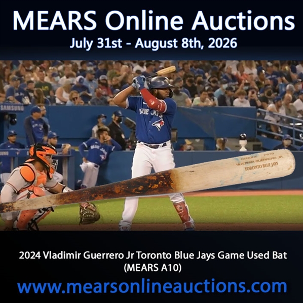 2024 Vladimir Guerrero Jr Toronto Blue Jays Game Used Bat (MEARS A10) 