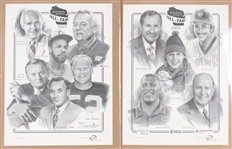 2001-07 Wisconsin Athletic Hall of Fame 18"x23" LE Prints (Lot of 3)