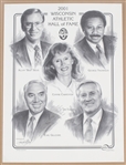 2001-07 Wisconsin Athletic Hall of Fame 18x23 LE Prints (Lot of 3)