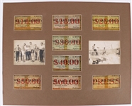 1919 (July 4th) Jess Willard vs Jack Dempsey 16"x20" Matted Boxing Exhibition Tickets & Photos 
