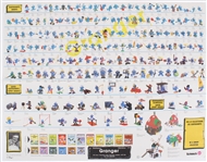 1980s Schtroumpfs "The Smurfs" 18"x23" Poster 