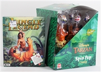 1999 Tarzan Spin Pop Candy 11"x11" Display w/ Jungle Legend CD-ROM 