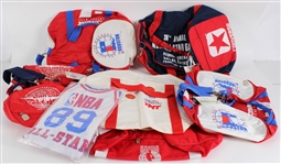 1986-89 All Star Game Duffel Bags (Lot of 7)