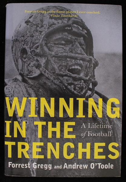 2009 Forrest Gregg Packers Signed Winning in the Trenches Book (Bud Lea Collection) *JSA* 