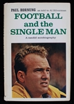 1965 Paul Hornung Packers Signed Football and the Single Man Book (Bud Lea Collection) *JSA* 