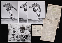 1960s-90s Lionel Aldridge Green Bay Packers 8x10 Photos & more (Bud Lea Collection)(Lot of 13) 