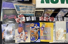 1970s-90s Milwaukee Brewers VHS Tapes, Ticket Stubs and more (Lot of 150+) 