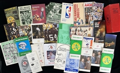 1966-2001 Green Bay Packers, Milwaukee Braves TV Radio Guides, Prospectus & more (Bud Lea Collection)(Lot of 38) 