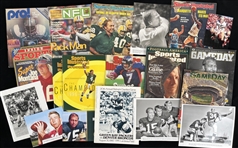 1970s-90s Green Bay Packers Magazines, Photos w/ Bart Starr & more (Bud Lea Collection)(Lot of 20)