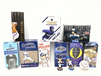 2000s Milwaukee Brewers Bobbleheads and Signed Baseball (Bud Lea Collection)(Lot of 12)