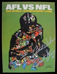 1968 Bart Starr Signed AFL vs NFL Program (Bud Lea Collection) (JSA)