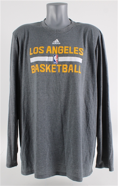 **SHELL** 2016 Kobe Bryant Los Angeles Lakers Warm Up Shirt