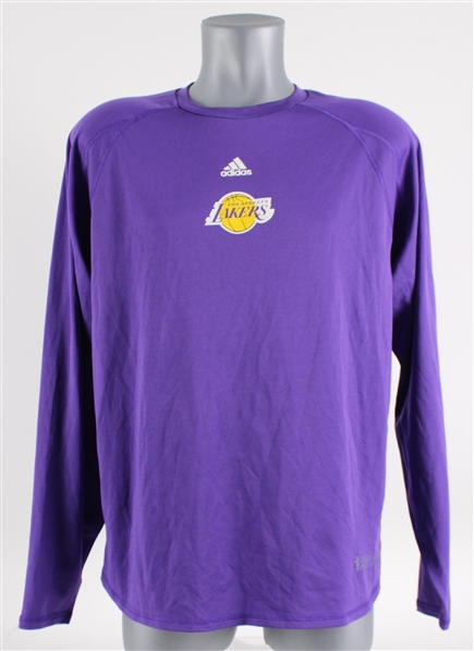 **SHELL** 2009 Kobe Bryant Los Angeles Lakers Warm Up Shirt