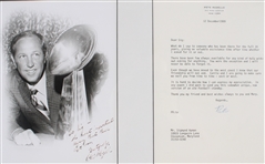 1968-89 Pete Rozelle 18x24 Signed Framed Letter/Photo w/ 16x32 Signed Ralph Wilson Letter (JSA)
