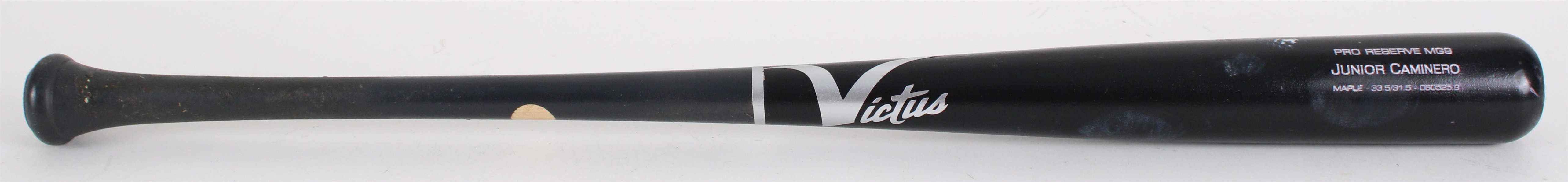 2025 Junior Caminero Tampa Bay Rays Victus Game Used Bat (MEARS A8)