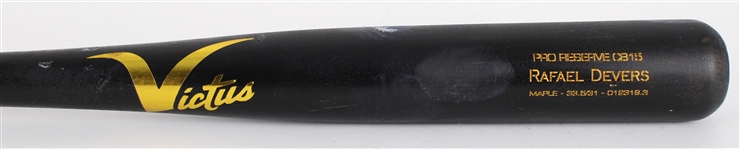 2019 Rafael Devers Boston Red Sox Victus Game Used Bat (MEARS A8.5)